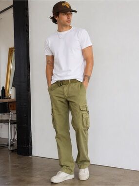 NWT XRay Jeans Khaki Cargo Pants 32x32
